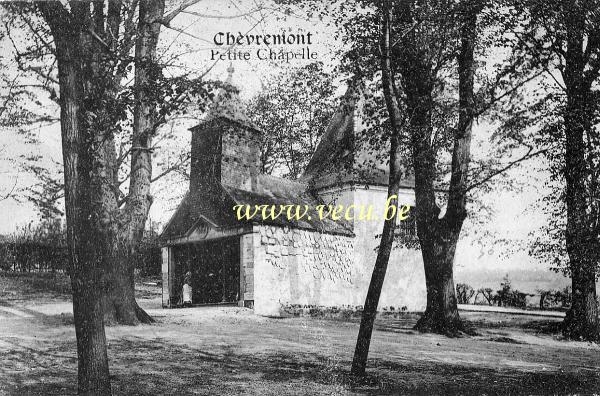 ancienne carte postale de Chèvremont Petite Chapelle