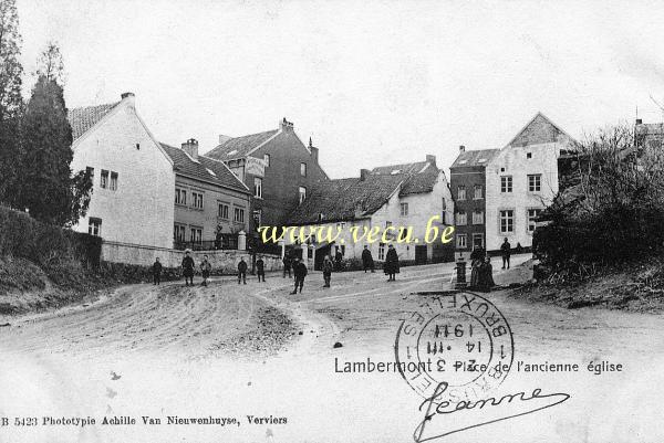 postkaart van Lambermont Place de l'ancienne église