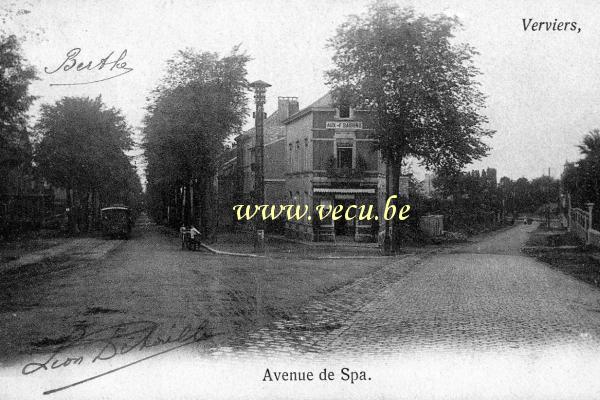 postkaart van Verviers Avenue de Spa