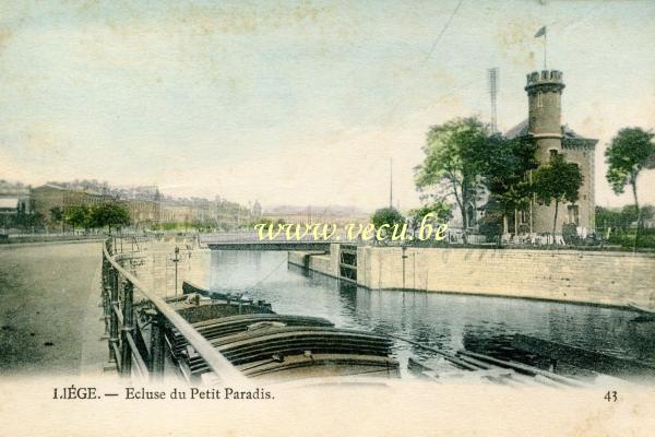 postkaart van Luik Ecluse du petit paradis