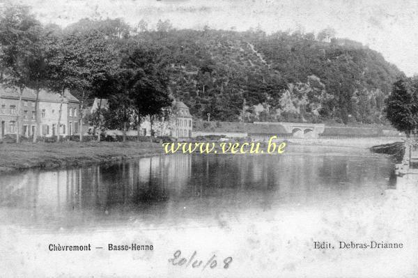 ancienne carte postale de Chèvremont Basse-Henne