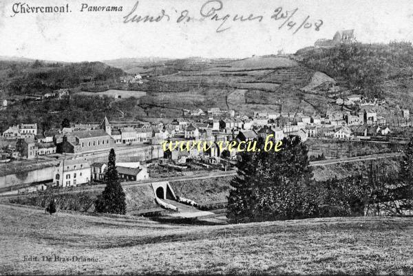 ancienne carte postale de Chèvremont Panorama