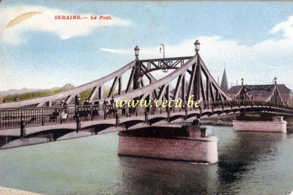 ancienne carte postale de Seraing Le pont