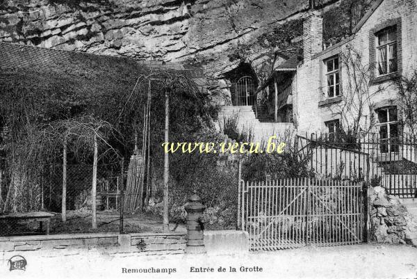 postkaart van Remouchamps Entrée de la grotte
