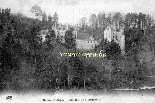 ancienne carte postale de Remouchamps Château de Montjardin