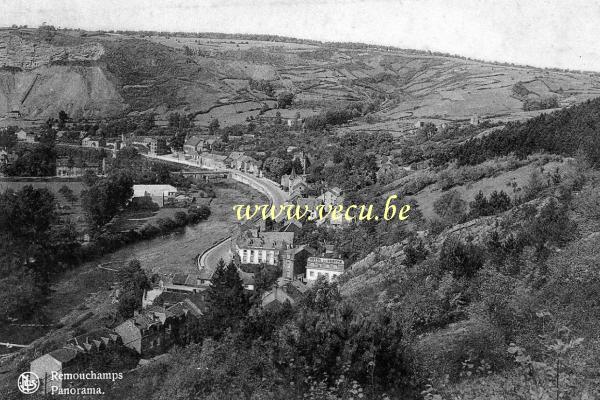 ancienne carte postale de Remouchamps Panorama
