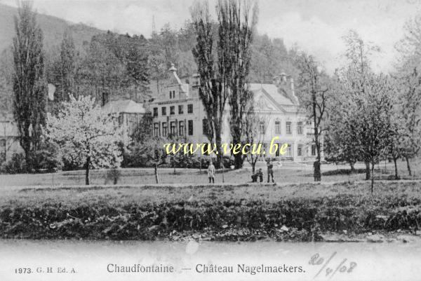 ancienne carte postale de Chaudfontaine Château Nagelmaekers