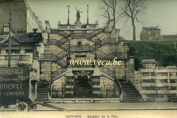 postkaart van Verviers Escalier de la paix