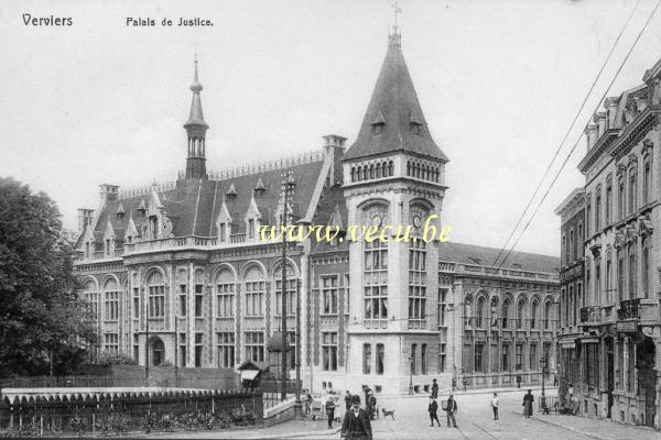 ancienne carte postale de Verviers Palais de Justice