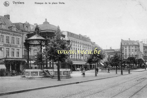 postkaart van Verviers Kiosque de la Place Verte