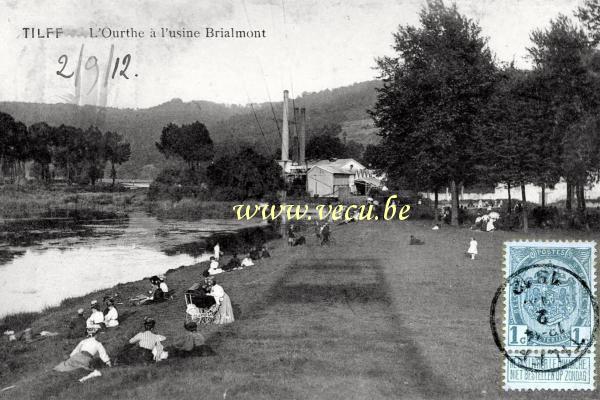 postkaart van Tilff L'Ourthe à l'usine Brialmont