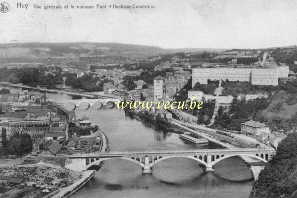 postkaart van Hoei Vue générale et le pont Hesbaye-Condroz