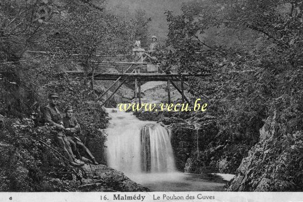 ancienne carte postale de Malmedy Le Pouhon des Cuves