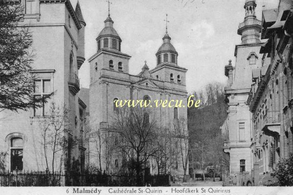 postkaart van Malmedy Hoofdkerk St Quirinus