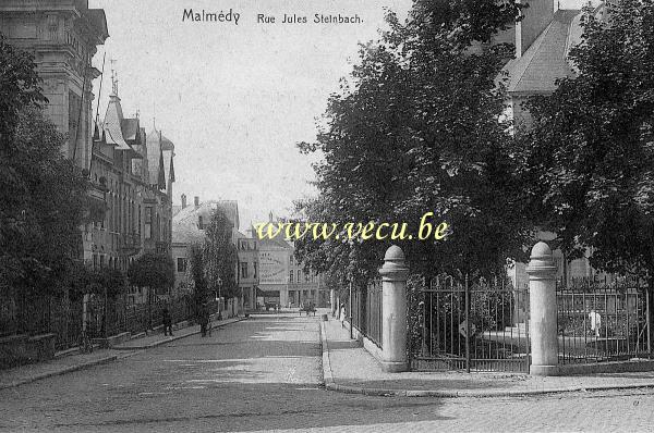 ancienne carte postale de Malmedy Rue Jules Steinbach
