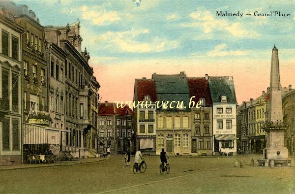 ancienne carte postale de Malmedy Grand'Place