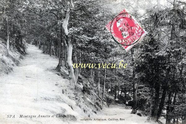 ancienne carte postale de Spa Montagne Annette et Lubin