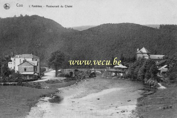 ancienne carte postale de Coo L'Amblève - Restaurant du Chalet
