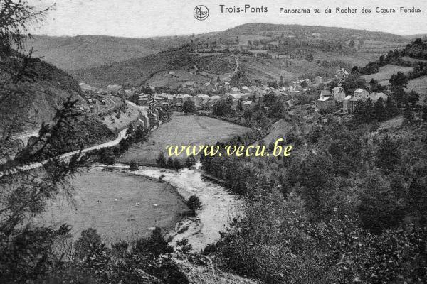 postkaart van Trois-Ponts Panorama vu du Rocher des coeurs fendus