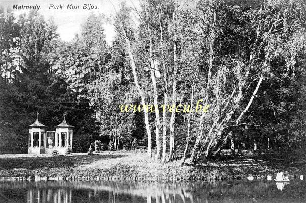 ancienne carte postale de Malmedy Parc Mon Bijou