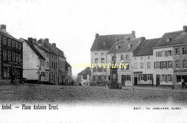 ancienne carte postale de Aubel Place Antoine Ernst