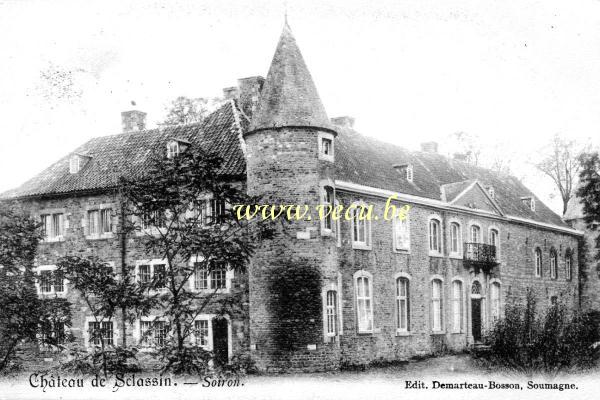 ancienne carte postale de Soiron Château de Sclassin
