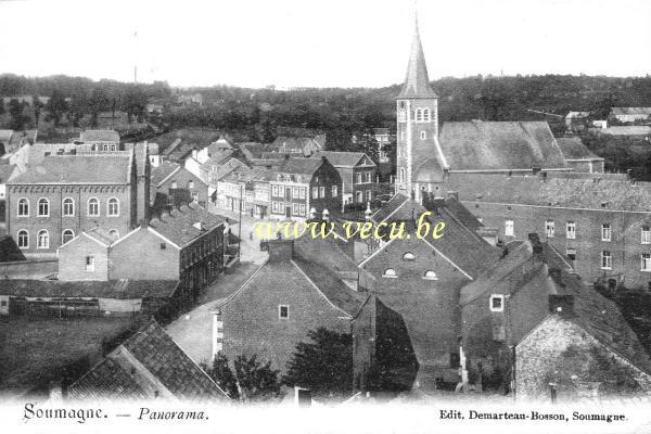 ancienne carte postale de Soumagne Panorama