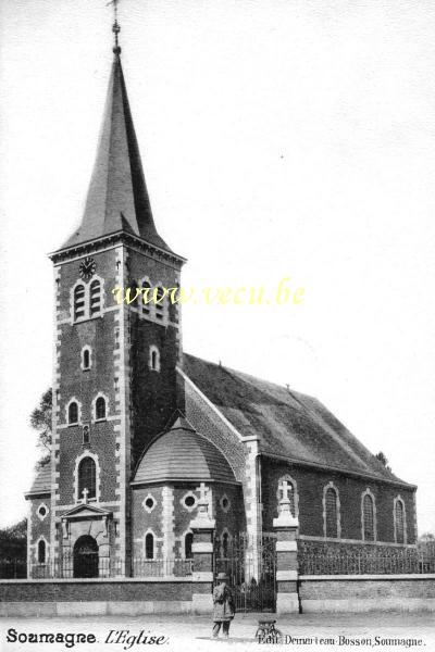 ancienne carte postale de Soumagne L'Eglise
