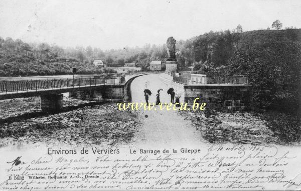 postkaart van La Gileppe Le Barrage de la Gileppe