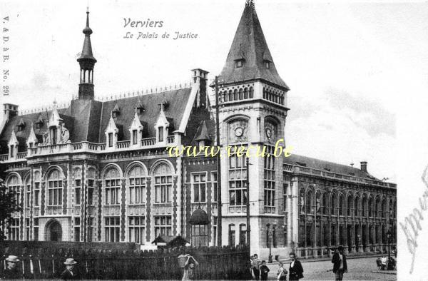 postkaart van Verviers Le Palais de Justice