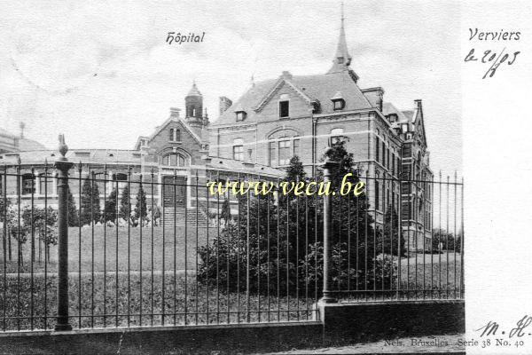 postkaart van Verviers Hôpital