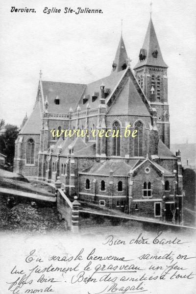 postkaart van Verviers Eglise Ste-Julienne