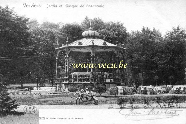 postkaart van Verviers Jardin et kiosque de l'Harmonie
