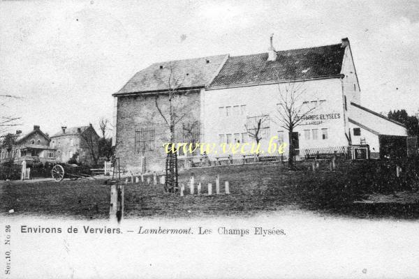 ancienne carte postale de Lambermont Les Champs Elysées, Lambermont - Environs de Verviers