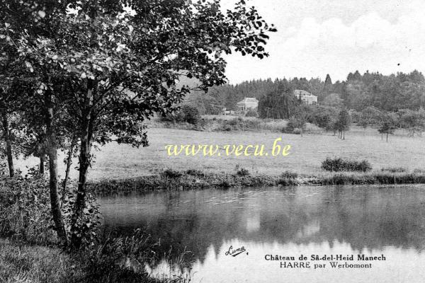 postkaart van Werbomont Château de Sâ-del-Heid Manech -  Harre par Werbomont