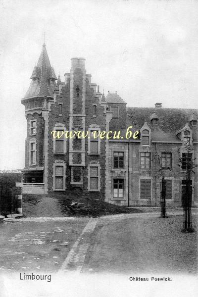 postkaart van Limburg Château Poswick