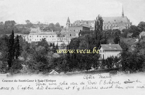 postkaart van Luik Couvent du Sacré-Cœur à Bois l'Evêque (Cointe: Av. Bois-L'Evêque/av. des Bruyères)