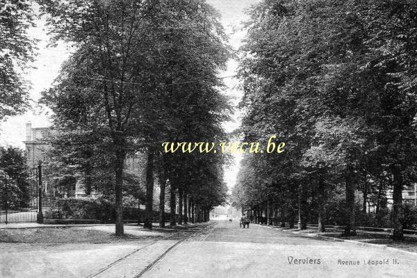 postkaart van Verviers Avenue Léopold II
