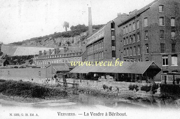 postkaart van Verviers La Vsdre à Béribout
