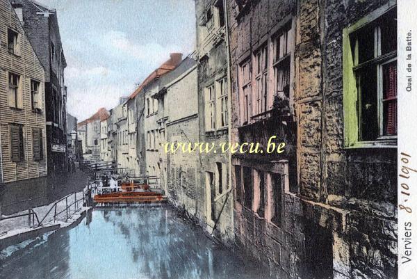 postkaart van Verviers Quai de la Batte