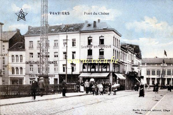 postkaart van Verviers Pont du Chêne