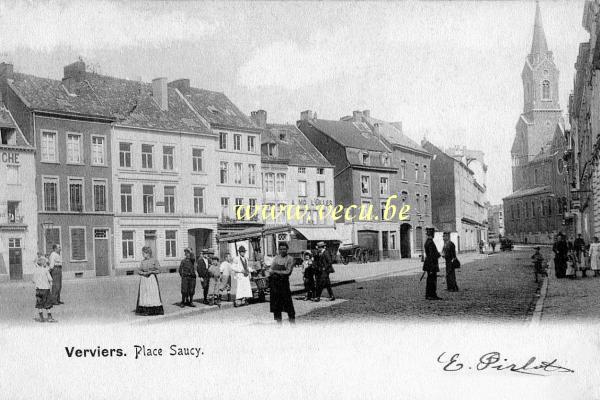 postkaart van Verviers Place Saucy