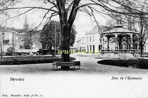 postkaart van Verviers Parc de l'harmonie