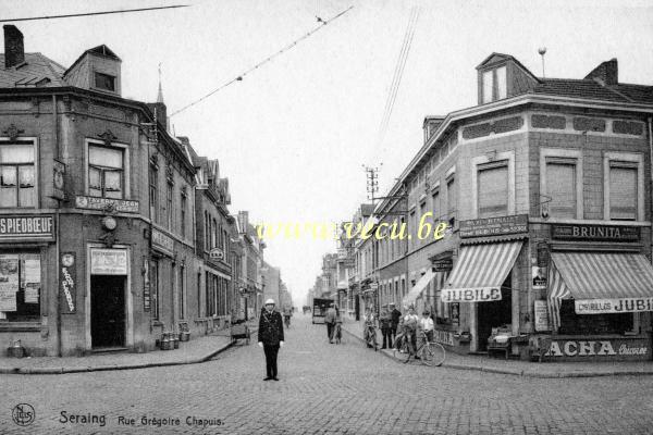 ancienne carte postale de Seraing Rue Grégoire Chapuis
