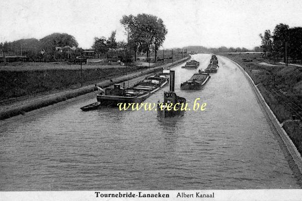 ancienne carte postale de Lanaken Tournebride - Lanaeken  Canal Albert
