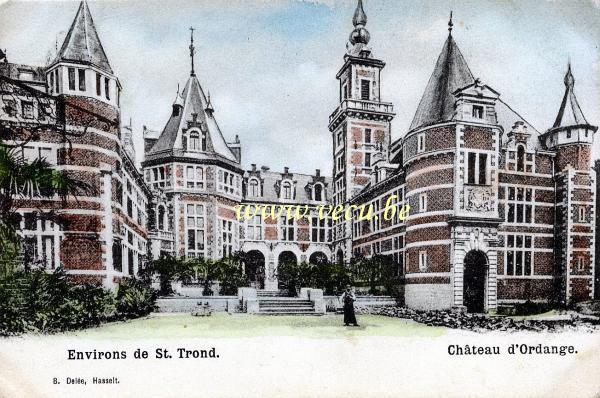 ancienne carte postale de Saint-Trond Château d'Ordingen