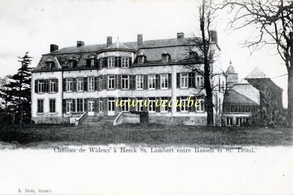 ancienne carte postale de Herck-St-Lambert Château de Wideux