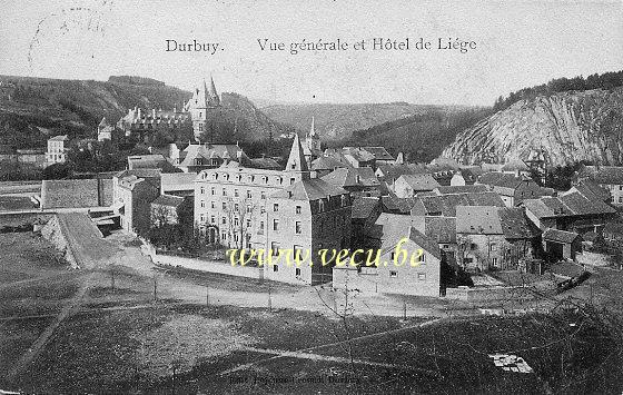 postkaart van Durbuy Vue générale et Hôtel de Liège