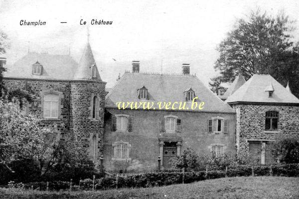 ancienne carte postale de Champlon Le Château