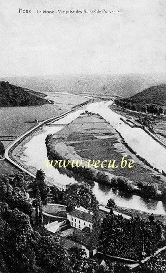 postkaart van Houx La Meuse - Vue prise des ruines de Poilvache